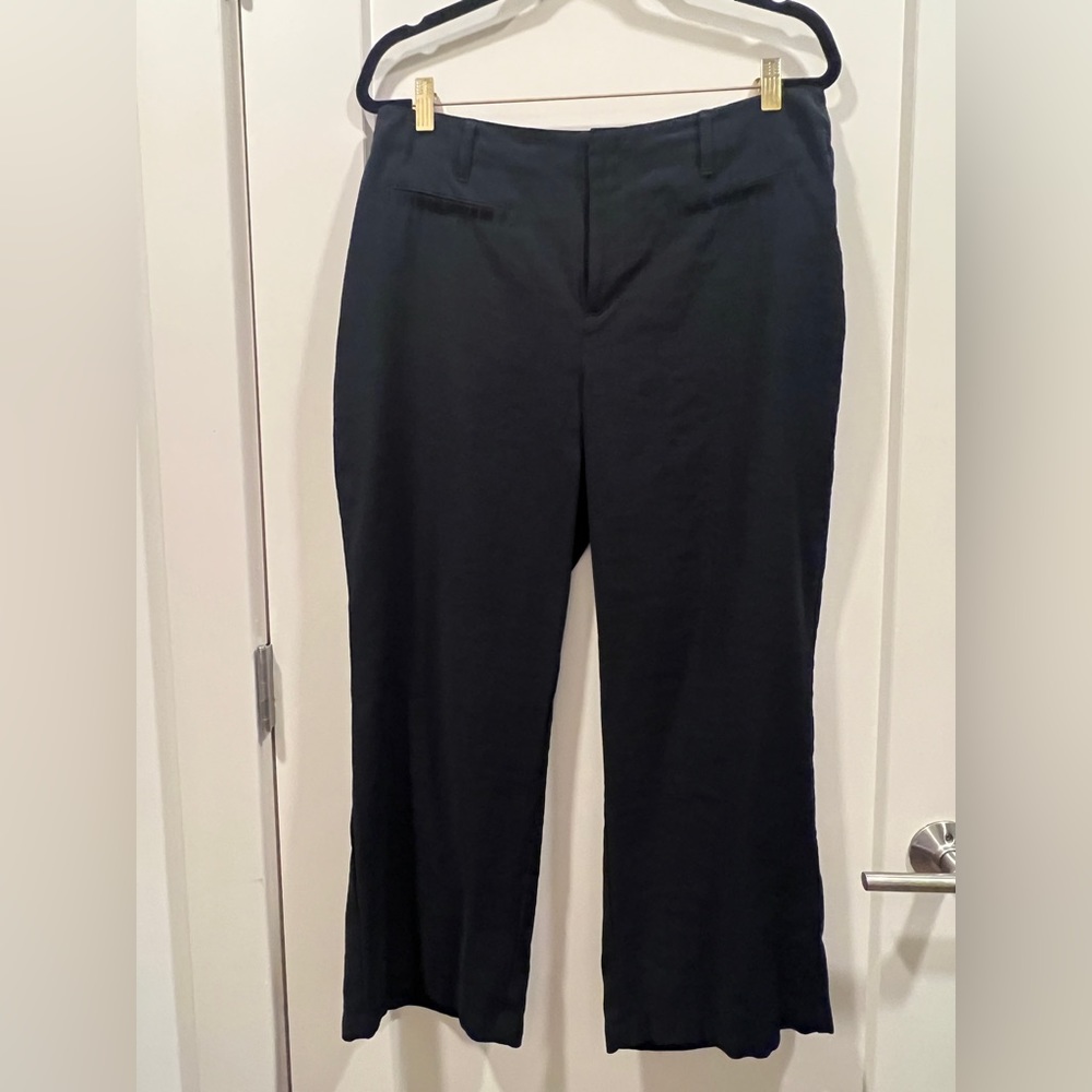 Loft Slim Wide Leg Crop Pant